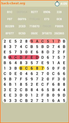 Hexa Number Search screenshot