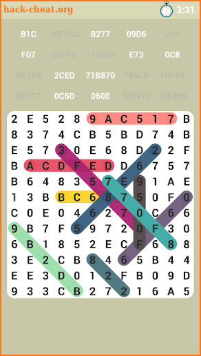 Hexa Number Search screenshot