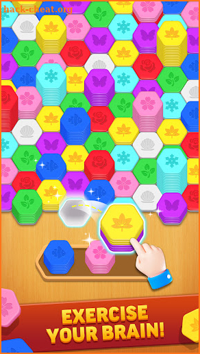 Hexa Up! - Sort and Merge screenshot