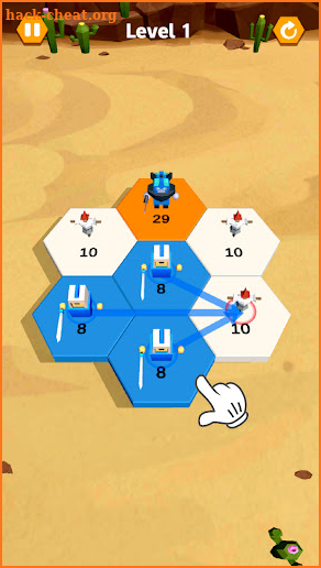 Hexa war - Conquer the Tower screenshot