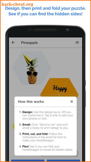 Hexaflexagons screenshot