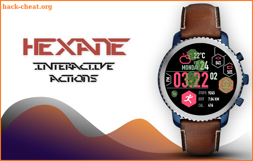 Hexane Watch Face and Clock Live Wallpaper screenshot