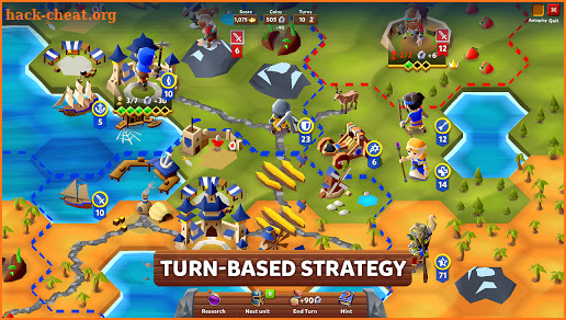 Hexapolis: Turn Based Civilization Battle 4X Game screenshot