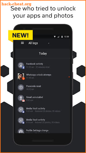 Hexlock App Lock & Photo Vault screenshot