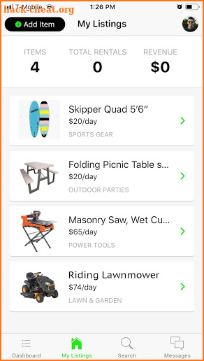 Hey Neighbor - Peer to Peer rentals screenshot