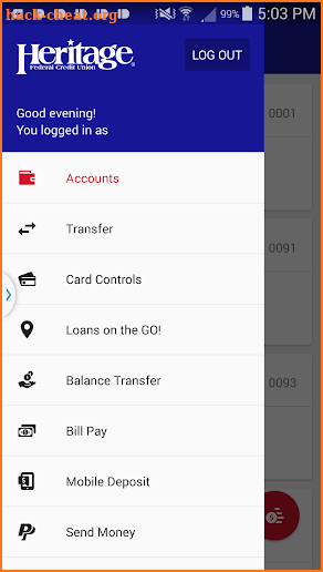 HFCU Mobile Banking screenshot