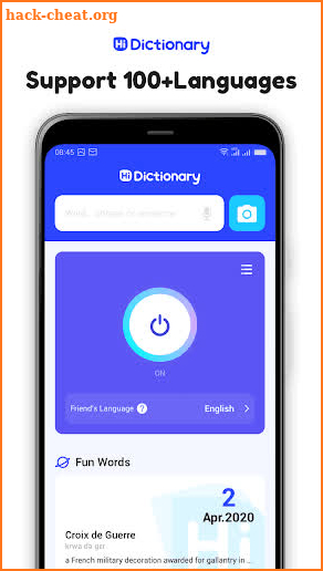 Hi Dictionary-Free Language Translation Dictionary screenshot