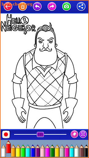 hi neighbor coloring game book screenshot