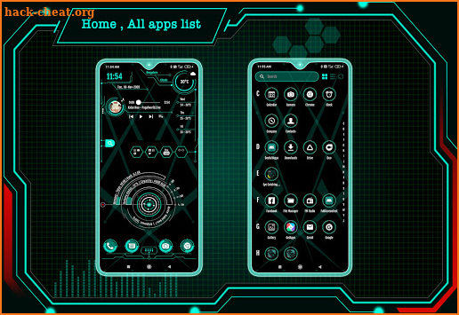 Hi-tech launcher - App lock, Hitech Wallpaper screenshot