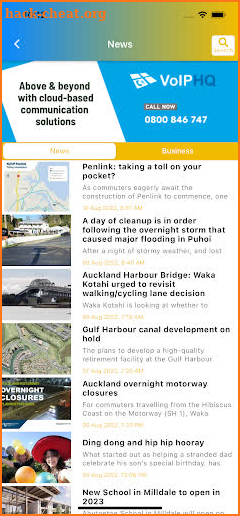 Hibiscus Coast App screenshot