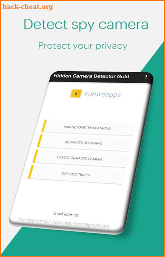 Hidden Camera Detector Gold screenshot