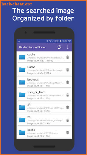 Hidden Image Finder(Find all images on your phone) screenshot
