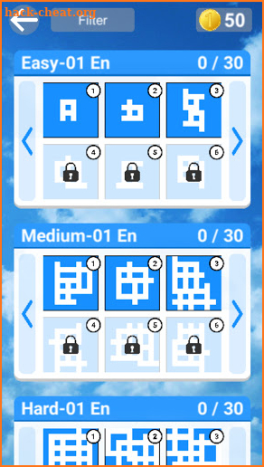 Hidden Letters: Crosswords screenshot