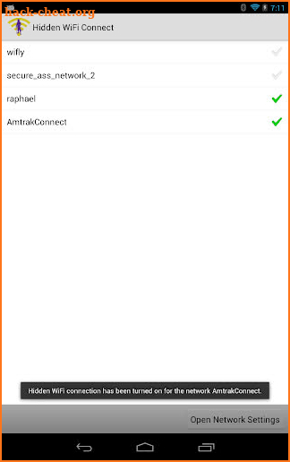 Hidden WiFi Connect screenshot
