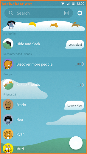 Hide and Seek-KakaoTalk Theme screenshot