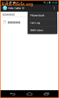 Hide Caller ID screenshot