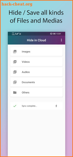 Hide in Cloud - Hide Image, Video, Music, Doc, etc screenshot