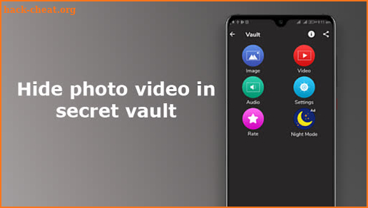 Hide photo video gallery vault :Audio Manager Plus screenshot