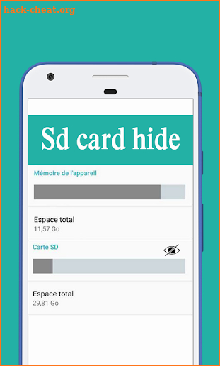 Hide SD Card screenshot