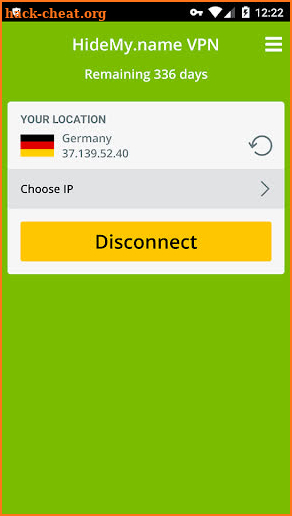 HideMy.name VPN screenshot