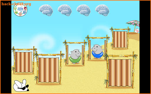 Hiding Hippos Kids Memory Game screenshot