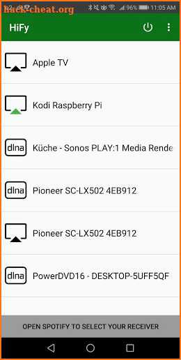 HiFy - AirPlay + DLNA for Spotify (no root) screenshot