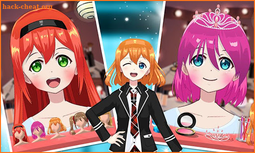 High School Anime Prom Dress Up Girl Makeover Sim screenshot