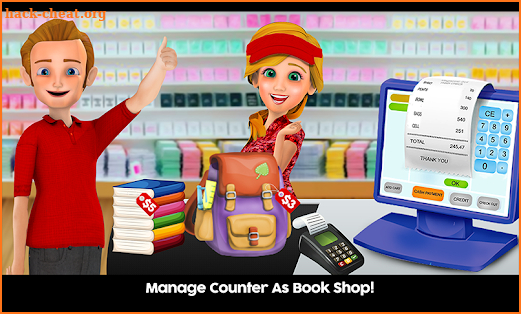 High School Book Store Cashier - Kids Game screenshot