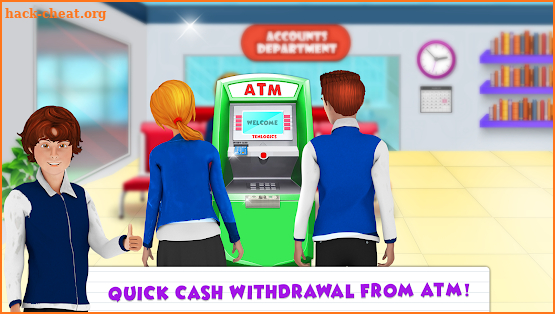 High School Girls ATM Machine Sim - Cashier Games screenshot