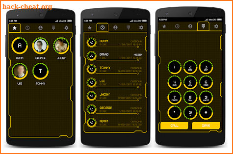 High Tech Phone Dialer Pro & Contacts - Ads Free screenshot