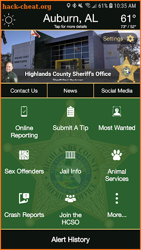 Highlands County Sheriff’s Office screenshot