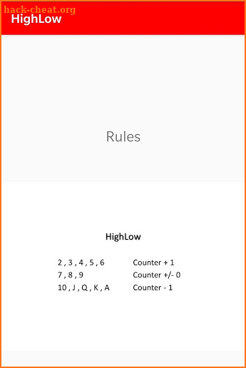 HighLow - BlackJack screenshot