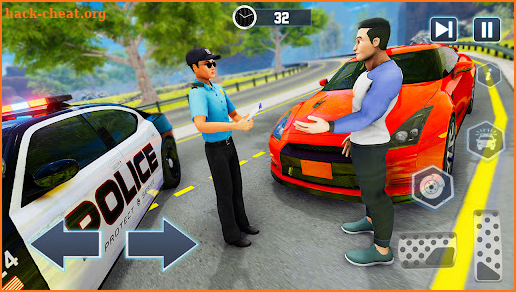 Highway Police Car Chase- Ambulance Rescue Service screenshot