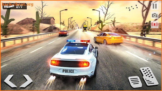 Highway Racing Police Car Chase: Cop Simulator screenshot