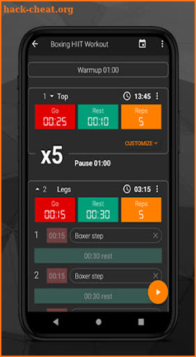 HIIT Music Interval Timer PRO screenshot