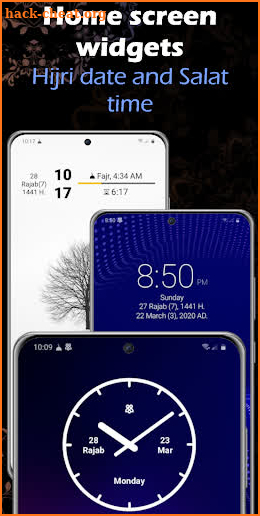 Hijri - Islamic Widget & Fasting & Salat time screenshot
