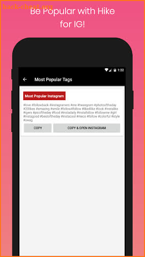Hike Hashtags + - Best Hashtags for IG 🔥 screenshot