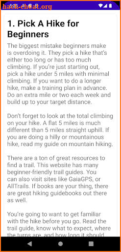 Hiking Guid screenshot