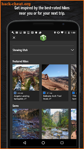 Hiking Project screenshot