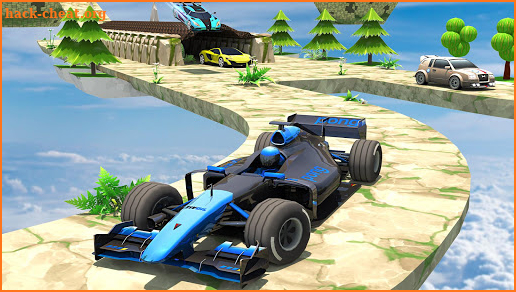 Hill Climb Mountain Car Stunts - GT Racing Tracks screenshot