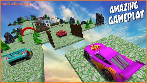 Hill Climb Racing Legend: Superhero Lightning Car screenshot