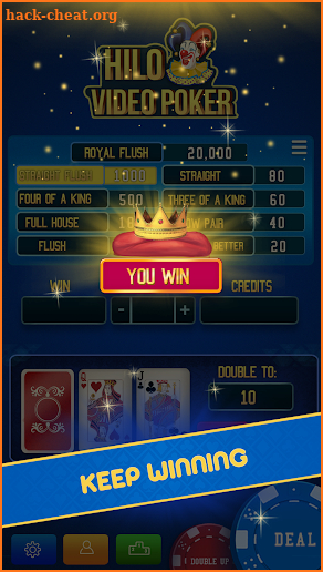 Hilo Video Poker screenshot