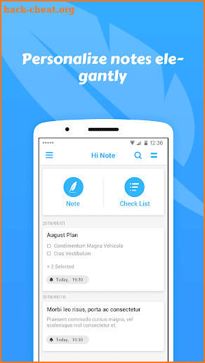 HiNotes - Notepad, TO-DO List screenshot