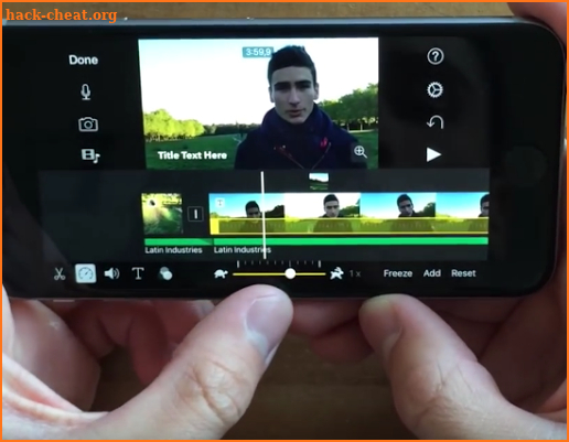 hint of imovie screenshot