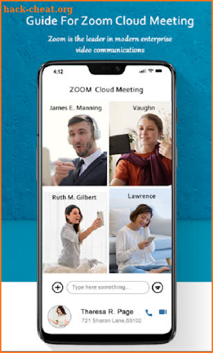 Hint:  ZOOM Cloud Meetings screenshot