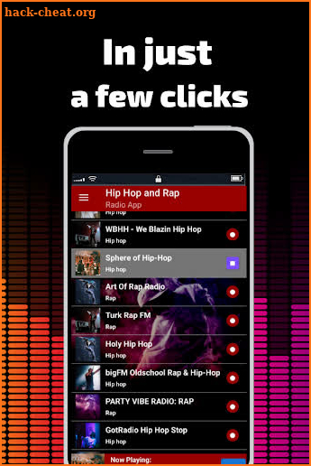 hip hop and rap music radio screenshot