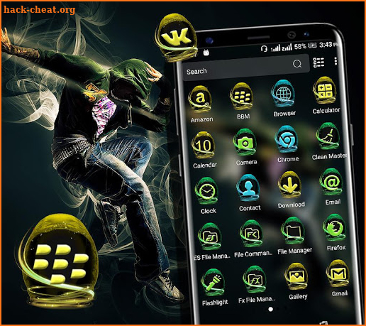 Hip Hop Dance Launcher Theme screenshot