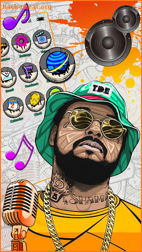 Hip, Hop, Music Theme & Live Wallpaper screenshot