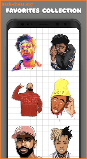 Hip Hop Pixel Color By Number Book screenshot