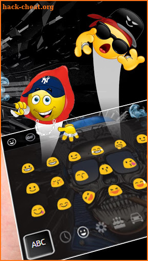 Hip Hop Skull Keyboard Theme screenshot